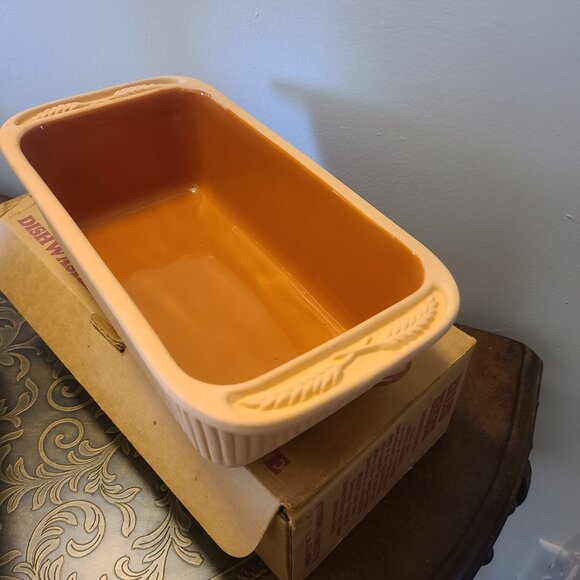 Bread Brique Terra Cotta Bread Baking Dish Cuisine Concepts Vintage, New In Box - Picture 5 of 7